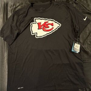 Nike Black Kansas City Chiefs Logo Dri-FIT Tee